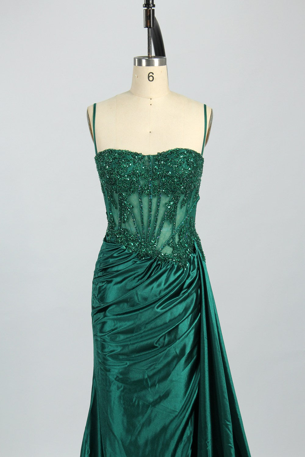 Elegant Wholesale Lace Prom Dress with Flowing Sash 33031