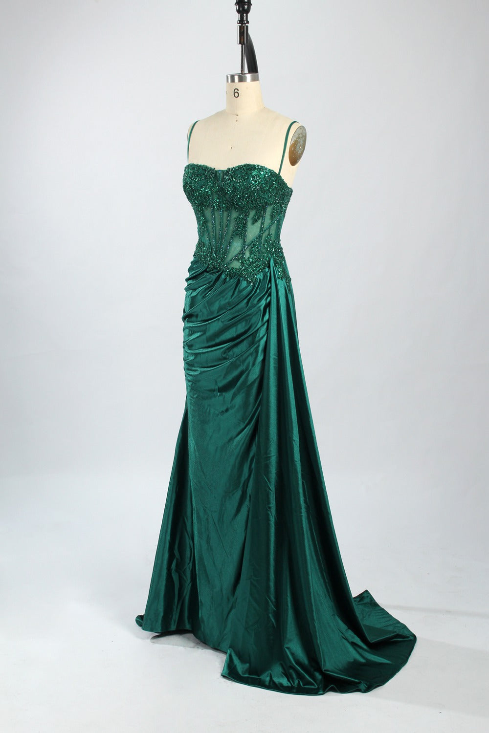 Elegant Wholesale Lace Prom Dress with Flowing Sash 33031