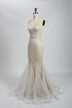 Wholesale Beaded Mermaid Wedding Dress – Tulle Bridal Gown kt1335