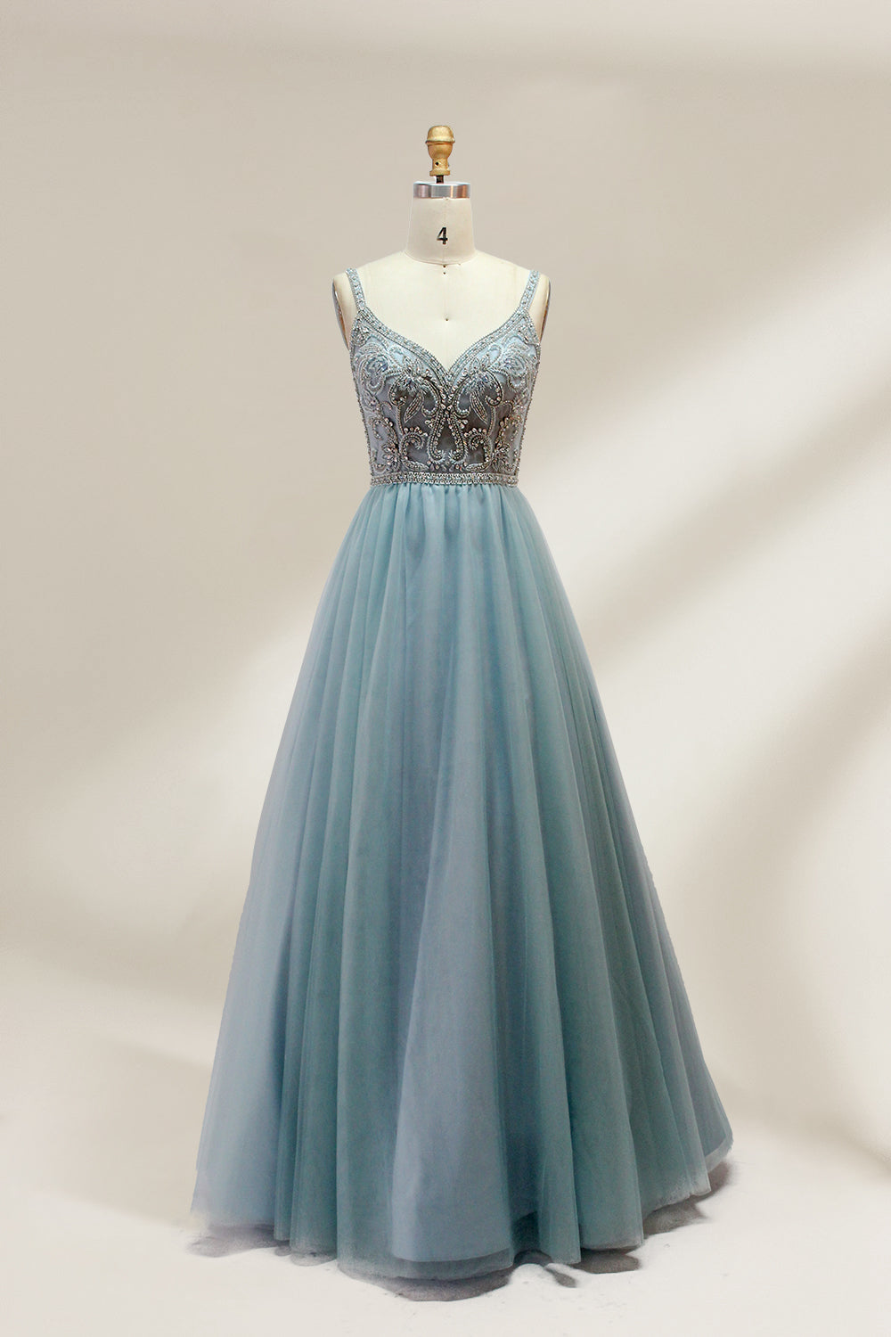 Wholesale Beaded Bodice Tulle Ball Gown 9133
