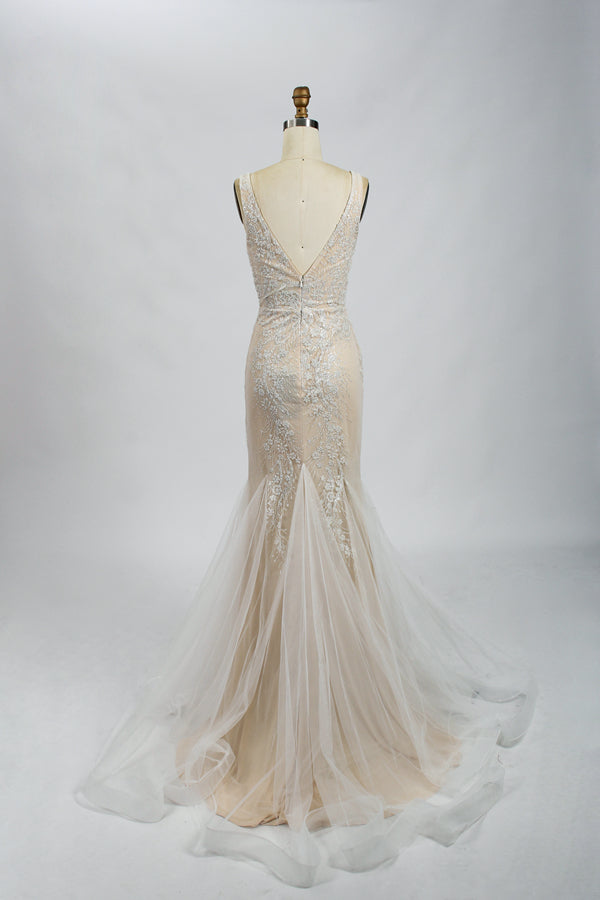 Wholesale Beaded Mermaid Wedding Dress – Tulle Bridal Gown kt1335