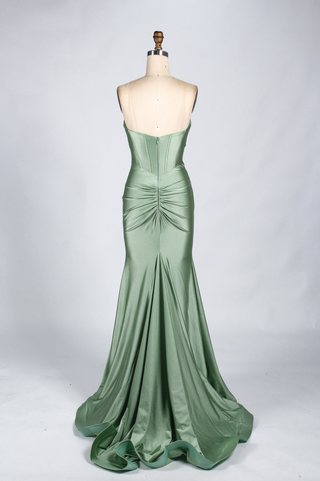 Wholesale Strapless Satin Prom Dress 33013