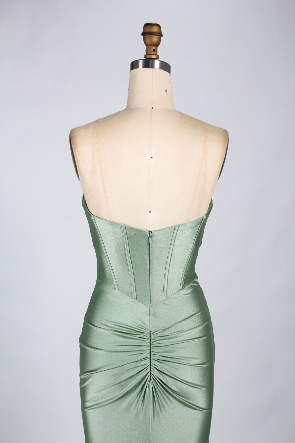 Wholesale Strapless Satin Prom Dress 33013