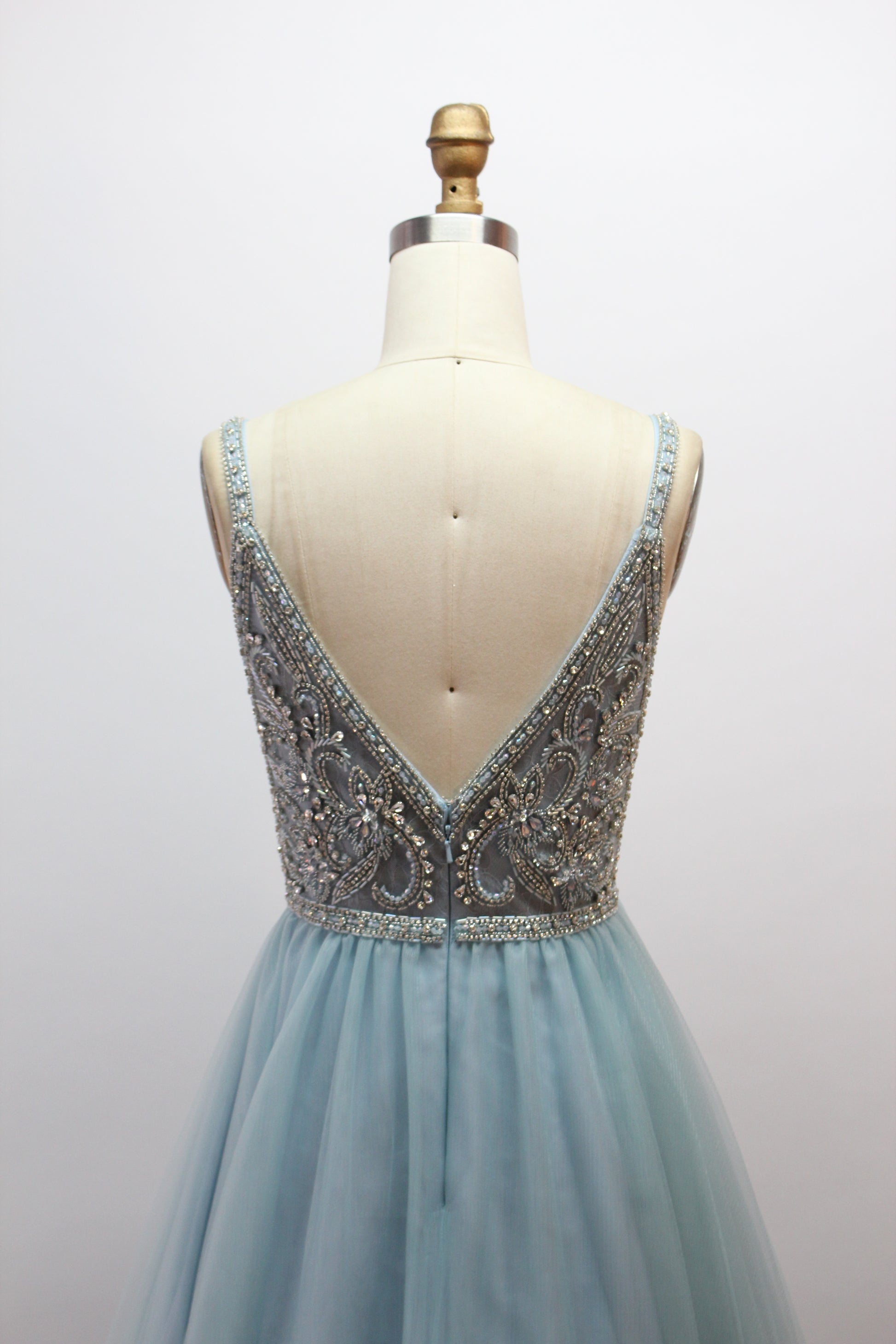 Wholesale Beaded Bodice Tulle Ball Gown 9133