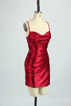 Wholesale Glamorous Satin Short Prom Dress Elegance 32780S