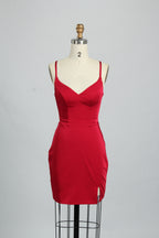 Manufacturer Satin Strappy Back Cocktail Dress QT011S