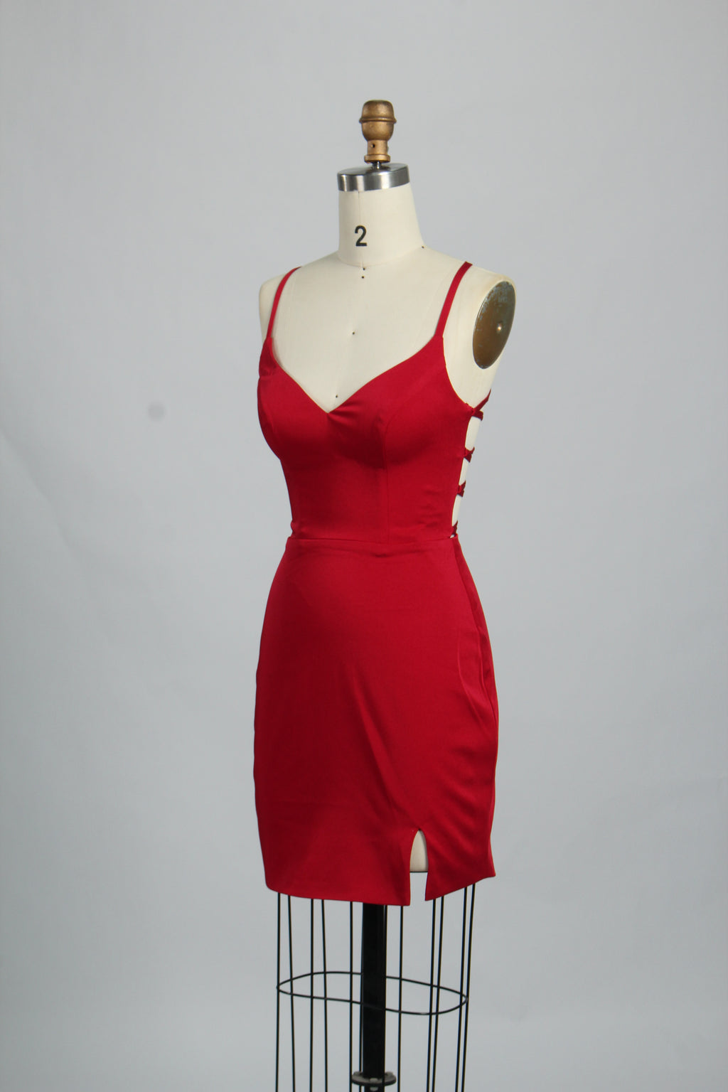 Manufacturer Satin Strappy Back Cocktail Dress QT011S