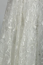 Manufacturer Plunging V - Neck Lace A - Line Wedding Dress 3309