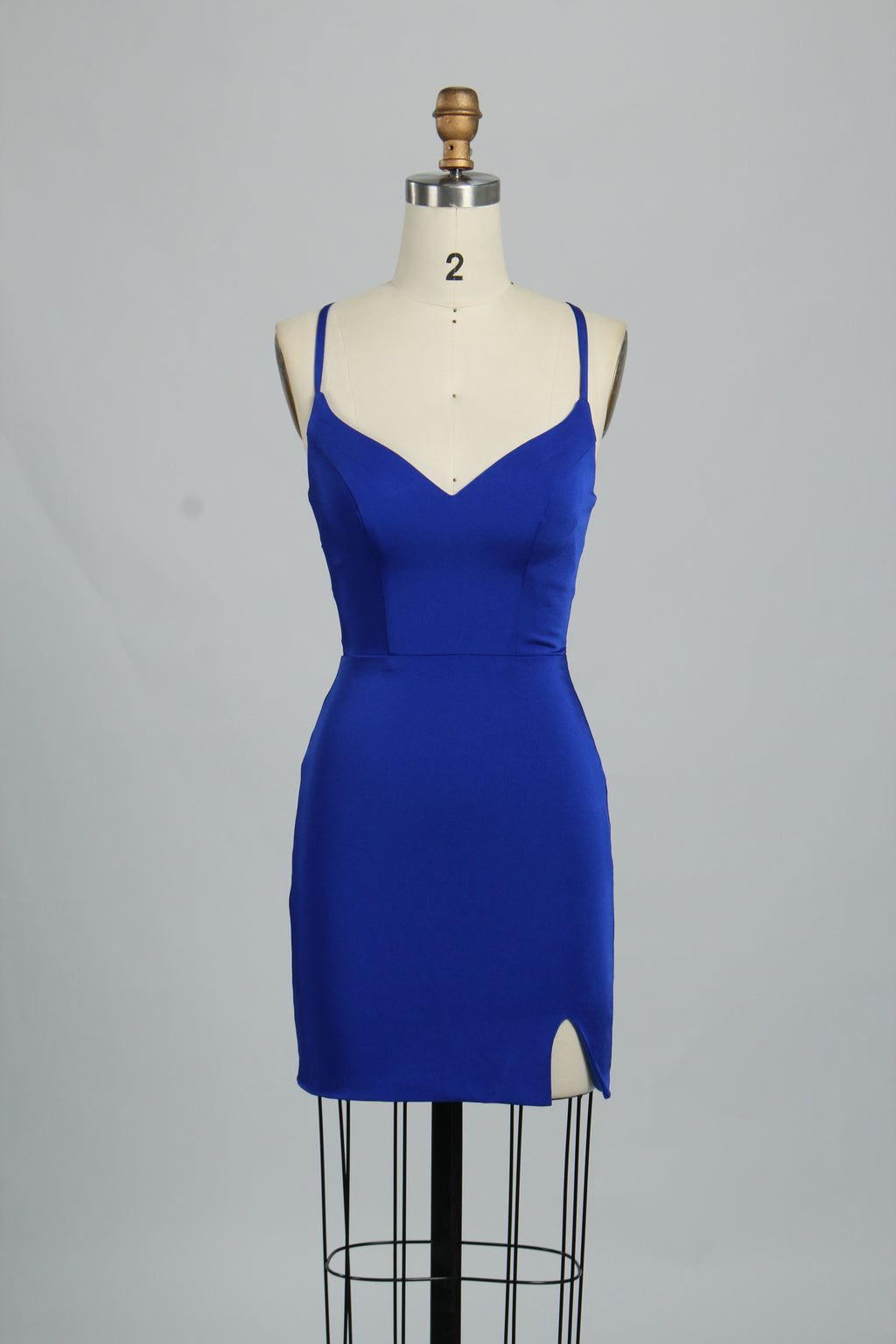 Manufacturer Satin Strappy Back Cocktail Dress QT011S