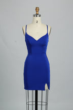 Manufacturer Satin Strappy Back Cocktail Dress QT011S