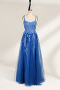Supplier Strappy Lace-Embroidered Tulle Ballgown KT1372