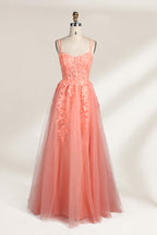 Supplier Strappy Lace-Embroidered Tulle Ballgown KT1372