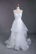 Timeless Elegance Wholesale Lace and Pearl Wedding Gown 3294