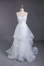 Timeless Elegance Wholesale Lace and Pearl Wedding Gown 3294