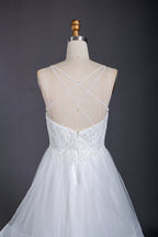 Timeless Elegance Wholesale Lace and Pearl Wedding Gown 3294