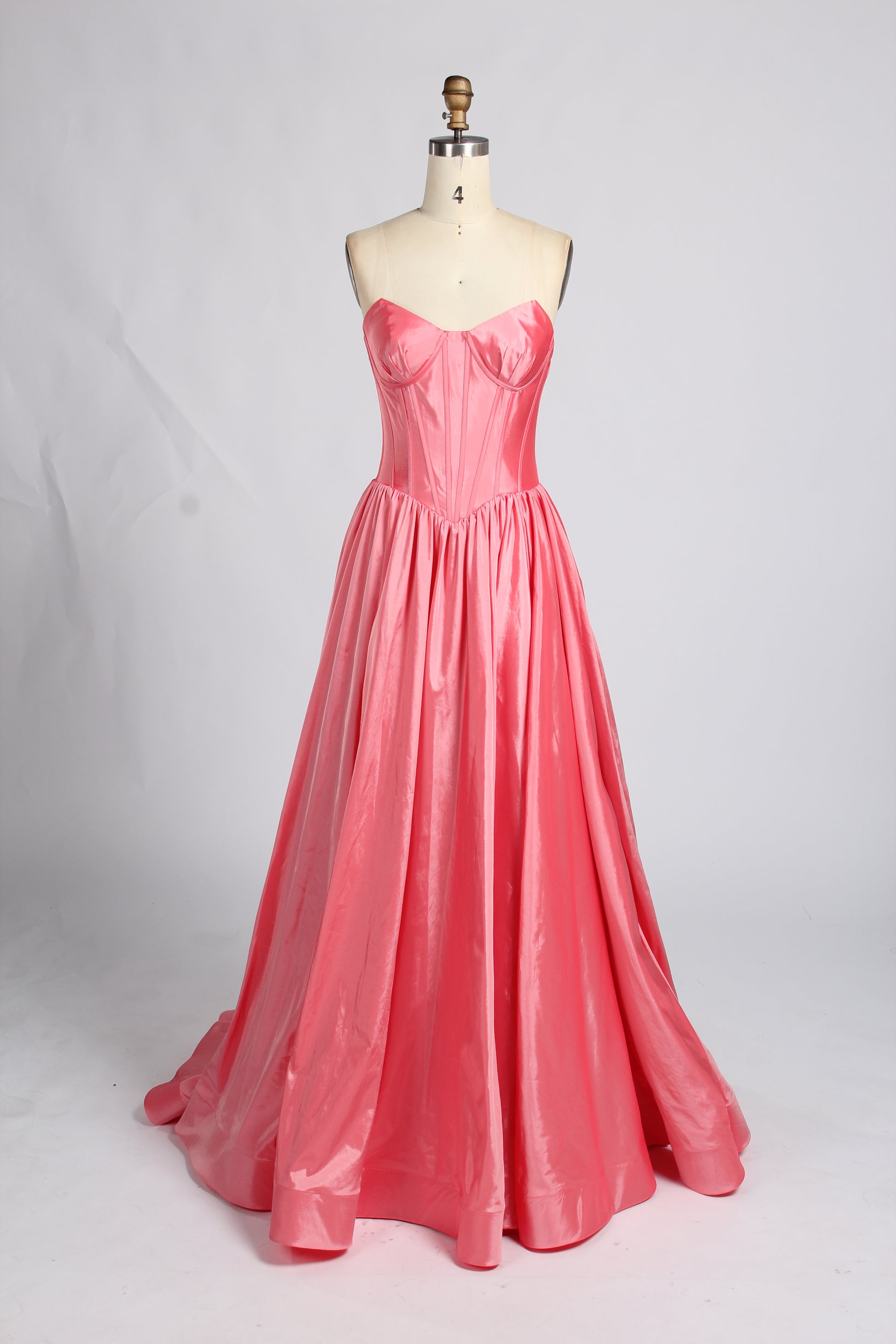 Wholesale Royal Blue Satin Strapless Ball Gown kt1417b