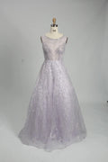 Elegant Sparkling Sequin A-Line Evening Dress KS021