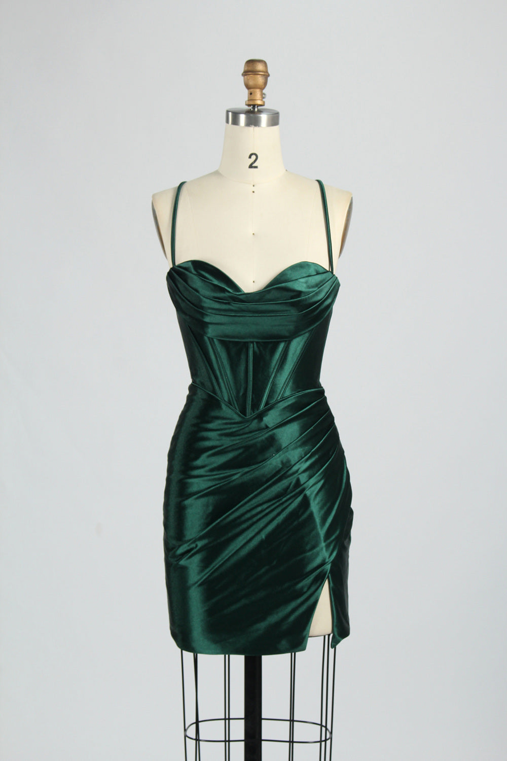 Supplier Satin Strappy Back Cocktail Dress 32687S