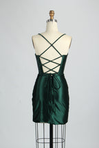 Supplier Satin Strappy Back Cocktail Dress 32687S