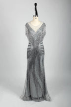 Refined Mermaid Mother of the Bride Dress with Short Sleeves MC080