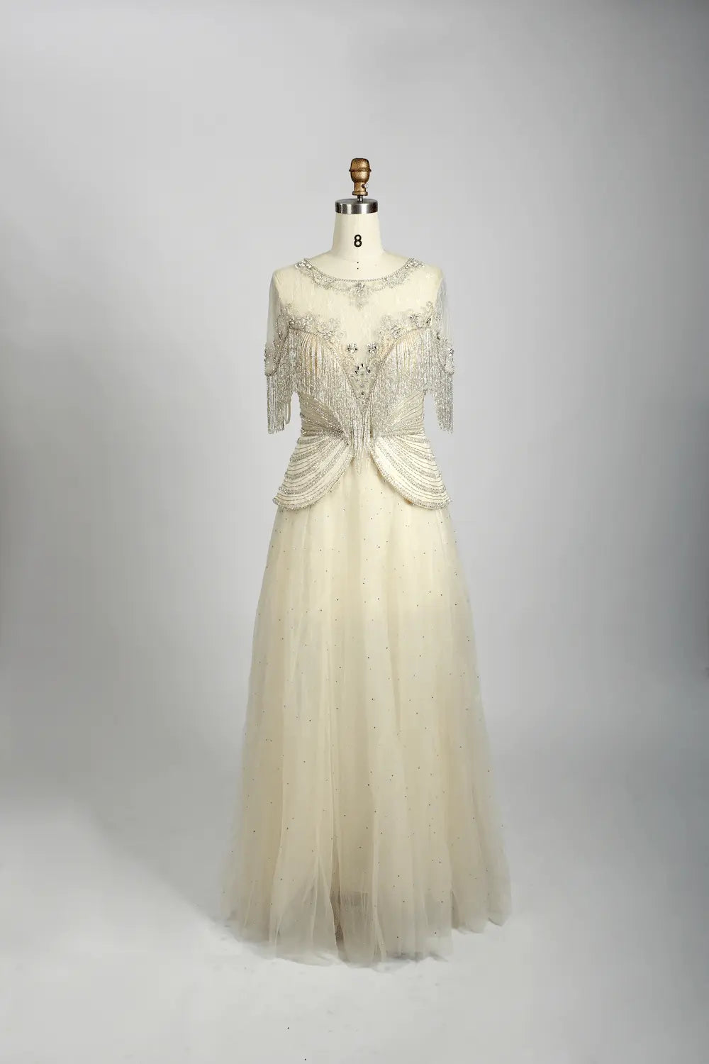 Embellished A-Line Mother of the Bride Dress with Short Sleeves MC081