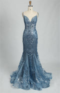 Mermaid Evening Gown With Sequin Embellishments Wholesale  32835