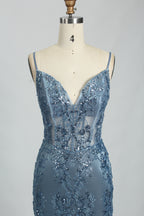 Mermaid Evening Gown With Sequin Embellishments Wholesale  32835