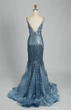Mermaid Evening Gown With Sequin Embellishments Wholesale  32835