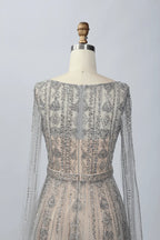 Champagne Lace A-Line Mother of the Bride Dress MC064