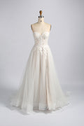 Wholesale Strapless Lace - Applique Tulle Wedding Dress tg011