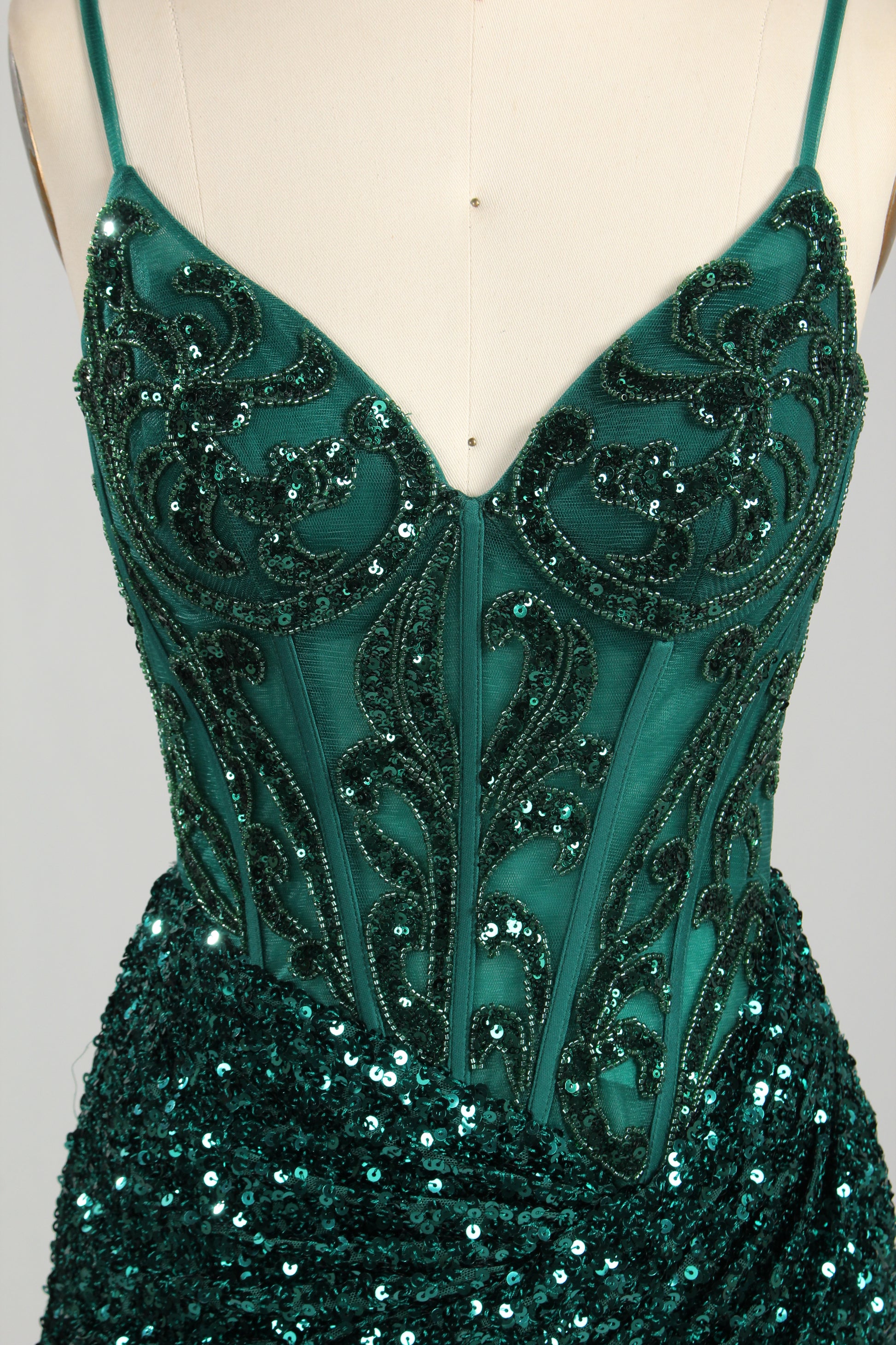 Supplier Sequin Spaghetti Strap Homecoming Dress D - 131S