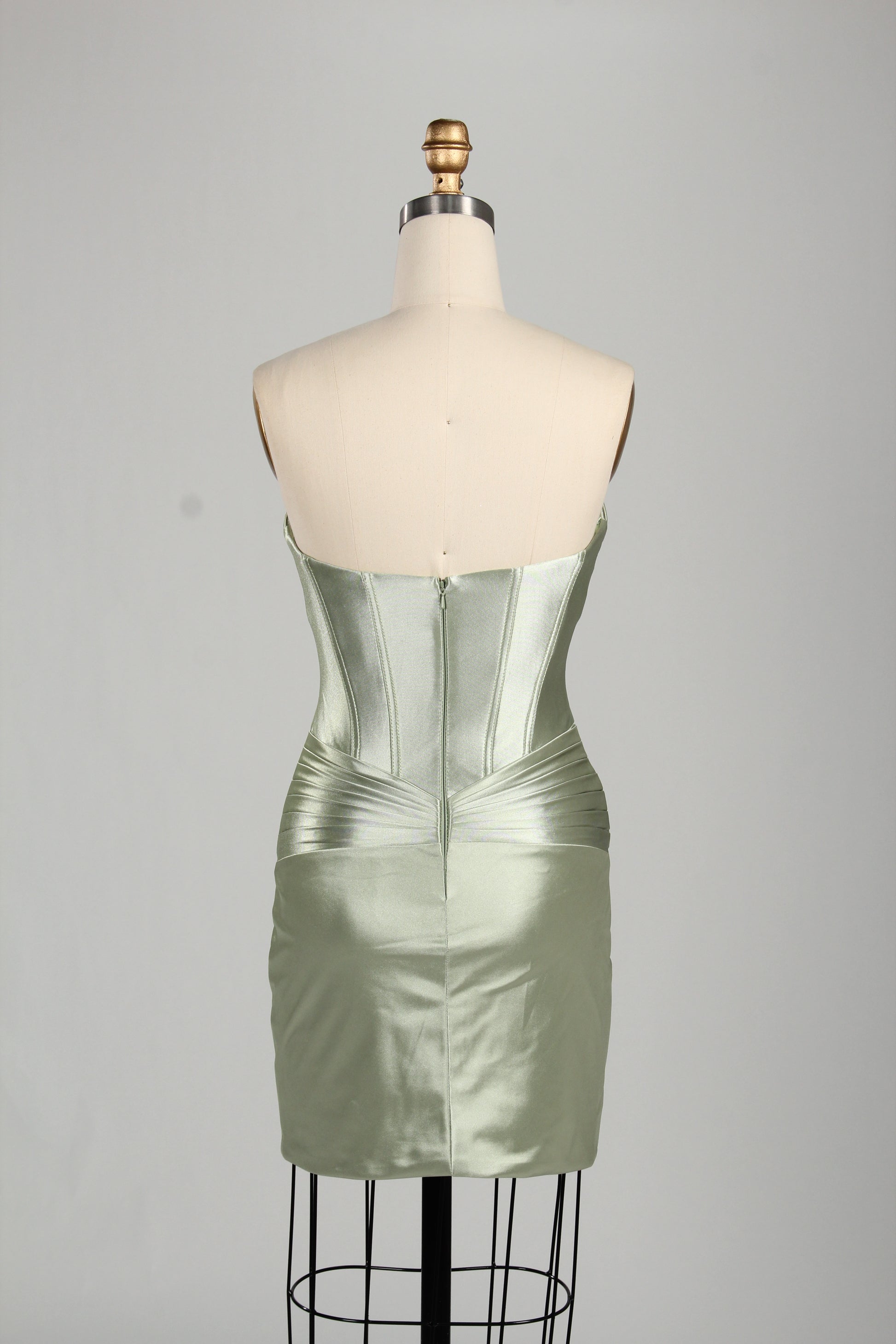 Supplier Satin Strapless Cut Out Homecoming Dress D - 126S