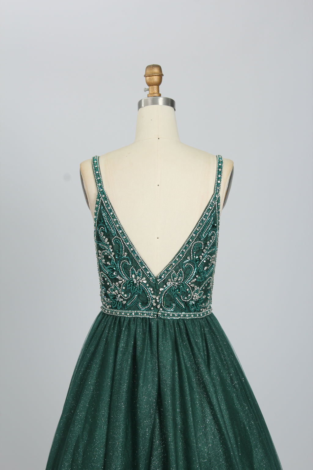 Wholesale Beaded Bodice Tulle Prom Dress 9133b