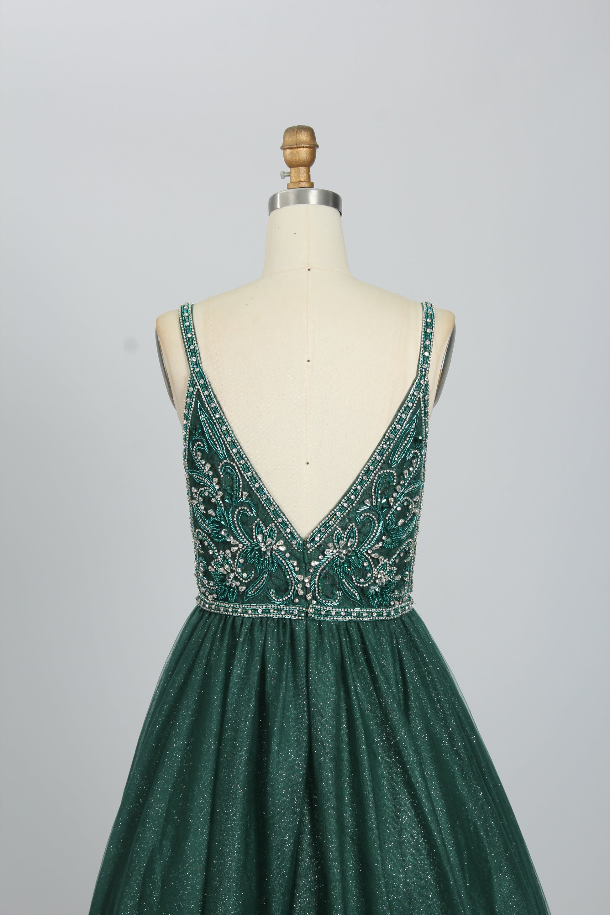 Wholesale Beaded Bodice Tulle Prom Dress 9133b