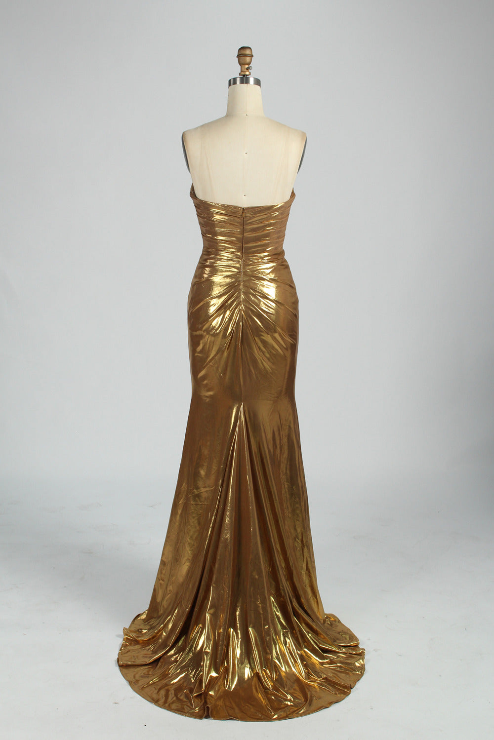 Wholesale Elegant Detachable Strap Beaded Slit Prom Dress D-125