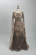Luxury Beaded Long Sleeve Mother of the Bride Dress MK116