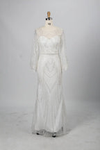 Stunning Long Sleeve Sequin Mermaid Mother of the Bride Dress KY031