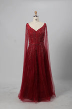 Champagne Lace A-Line Mother of the Bride Dress MC064