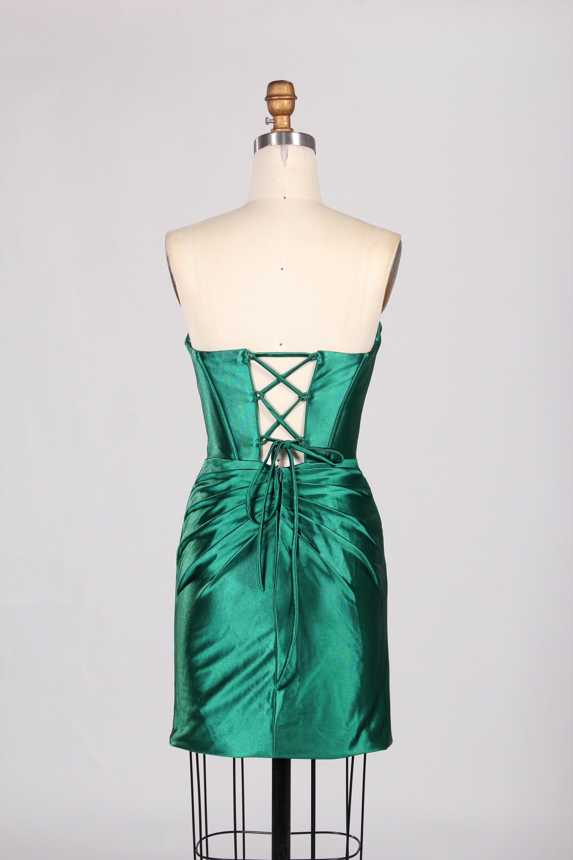 Supplier Satin Strapless Corset Homecoming & Cocktail Dress D - 116SB