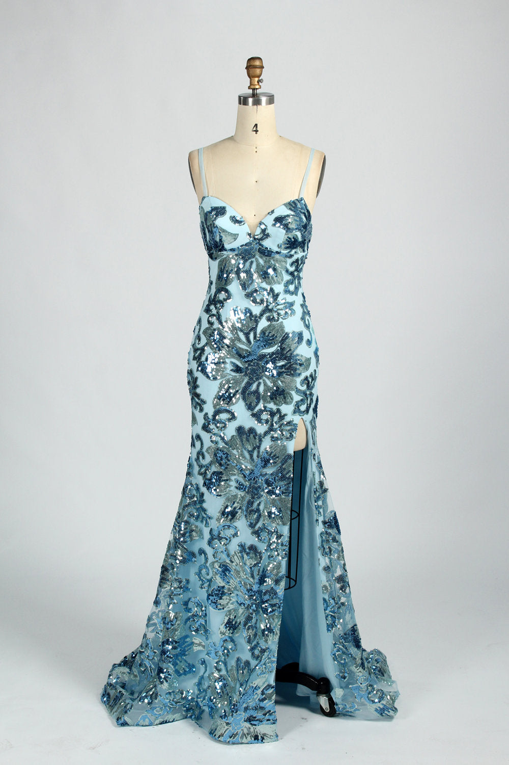 Wholesale Elegant sequined Mermaid prom dress d-128