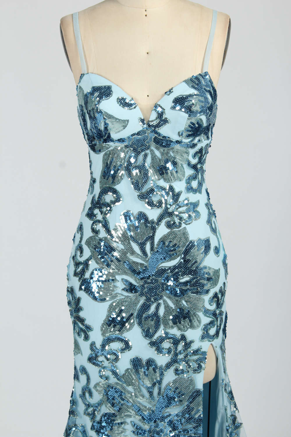 Wholesale Elegant sequined Mermaid prom dress d-128