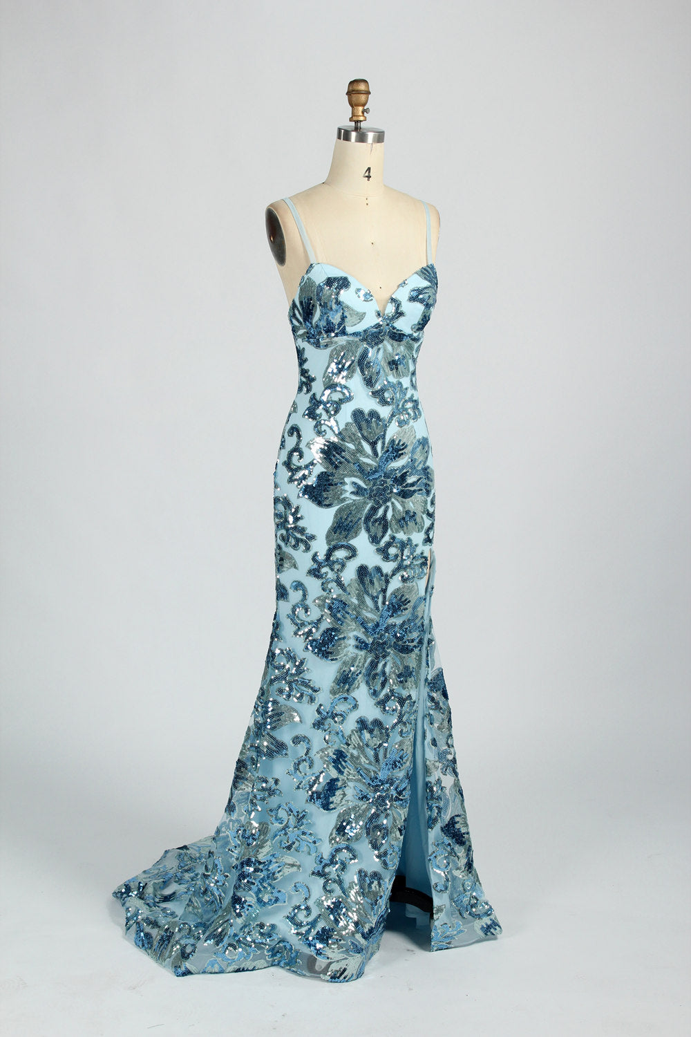 Wholesale Elegant sequined Mermaid prom dress d-128