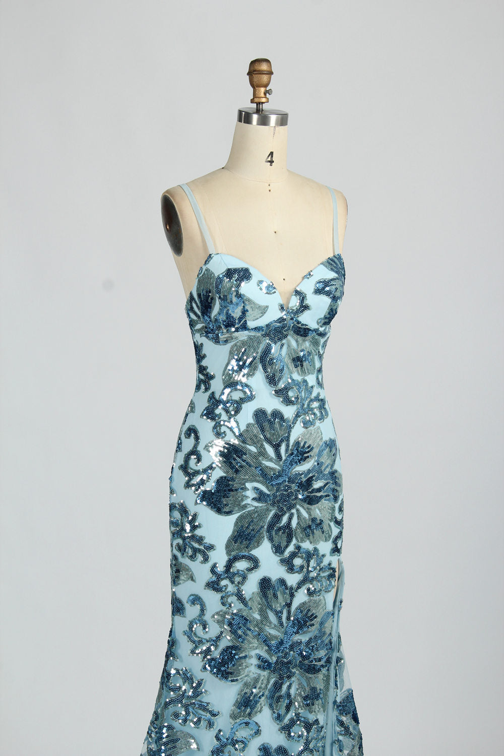 Wholesale Elegant sequined Mermaid prom dress d-128