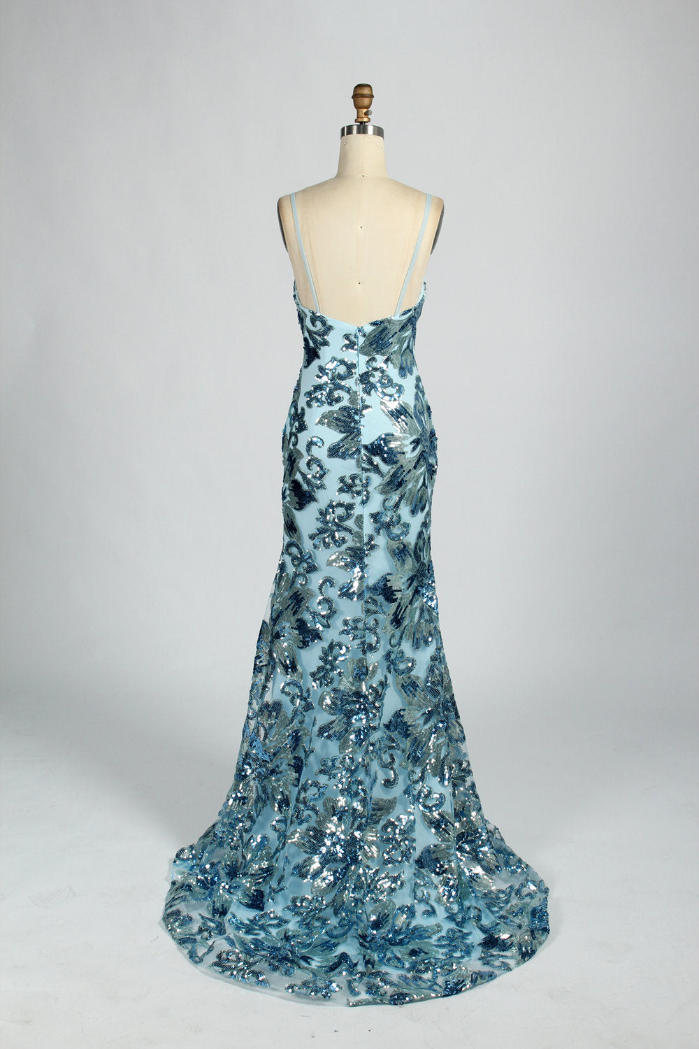Wholesale Elegant sequined Mermaid prom dress d-128