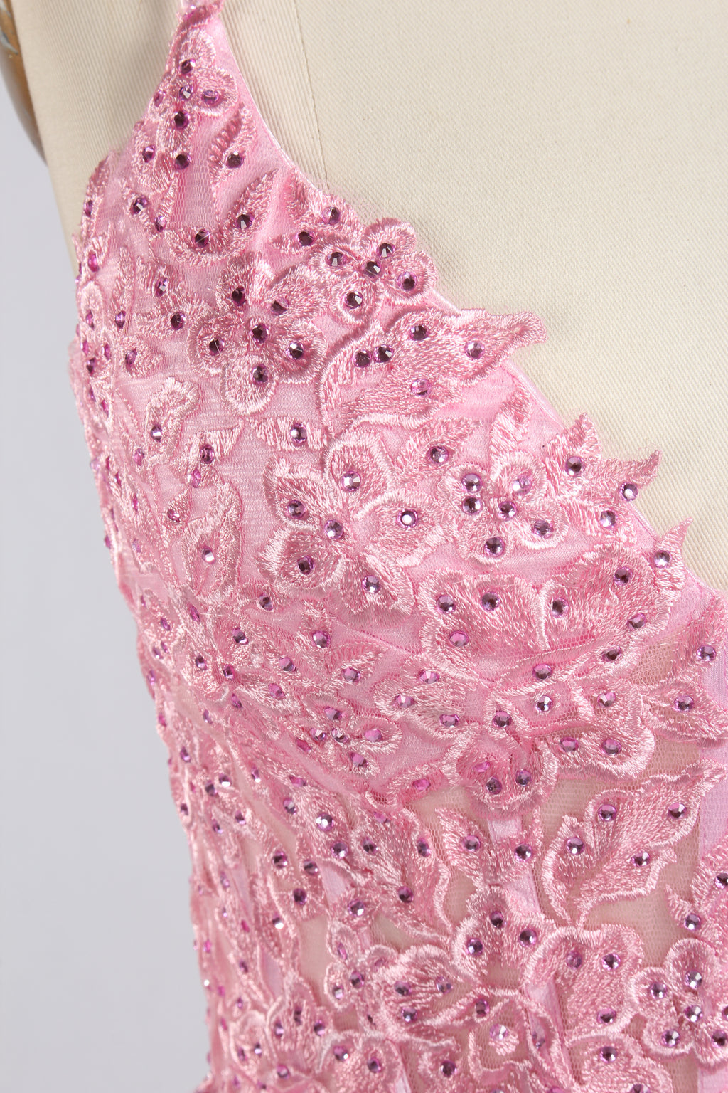 Wholesale Pink Sequin Spaghetti Strap Prom Dress with Ruffled Skirt 33338