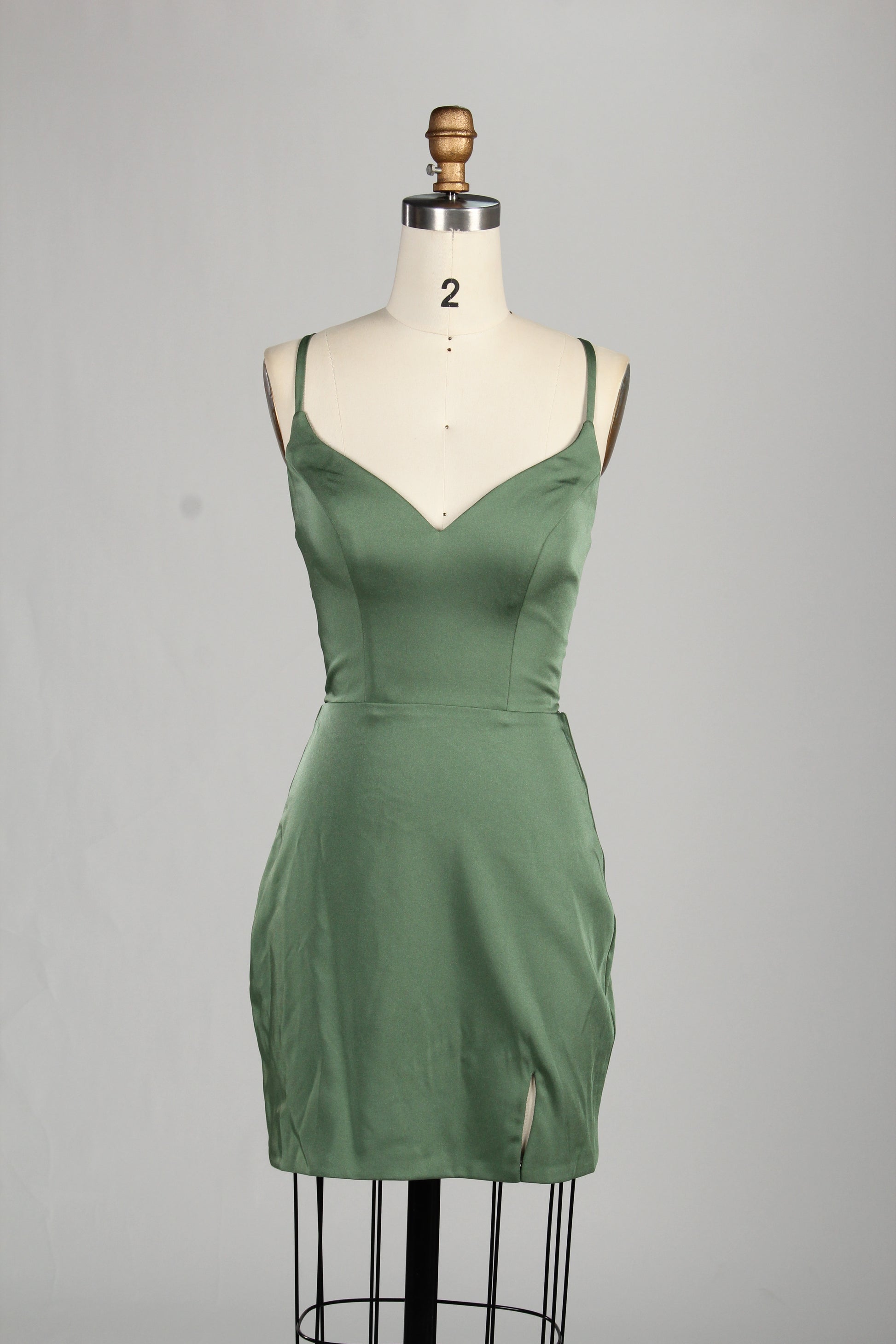 Manufacturer Satin Strappy Back Cocktail Dress QT011S