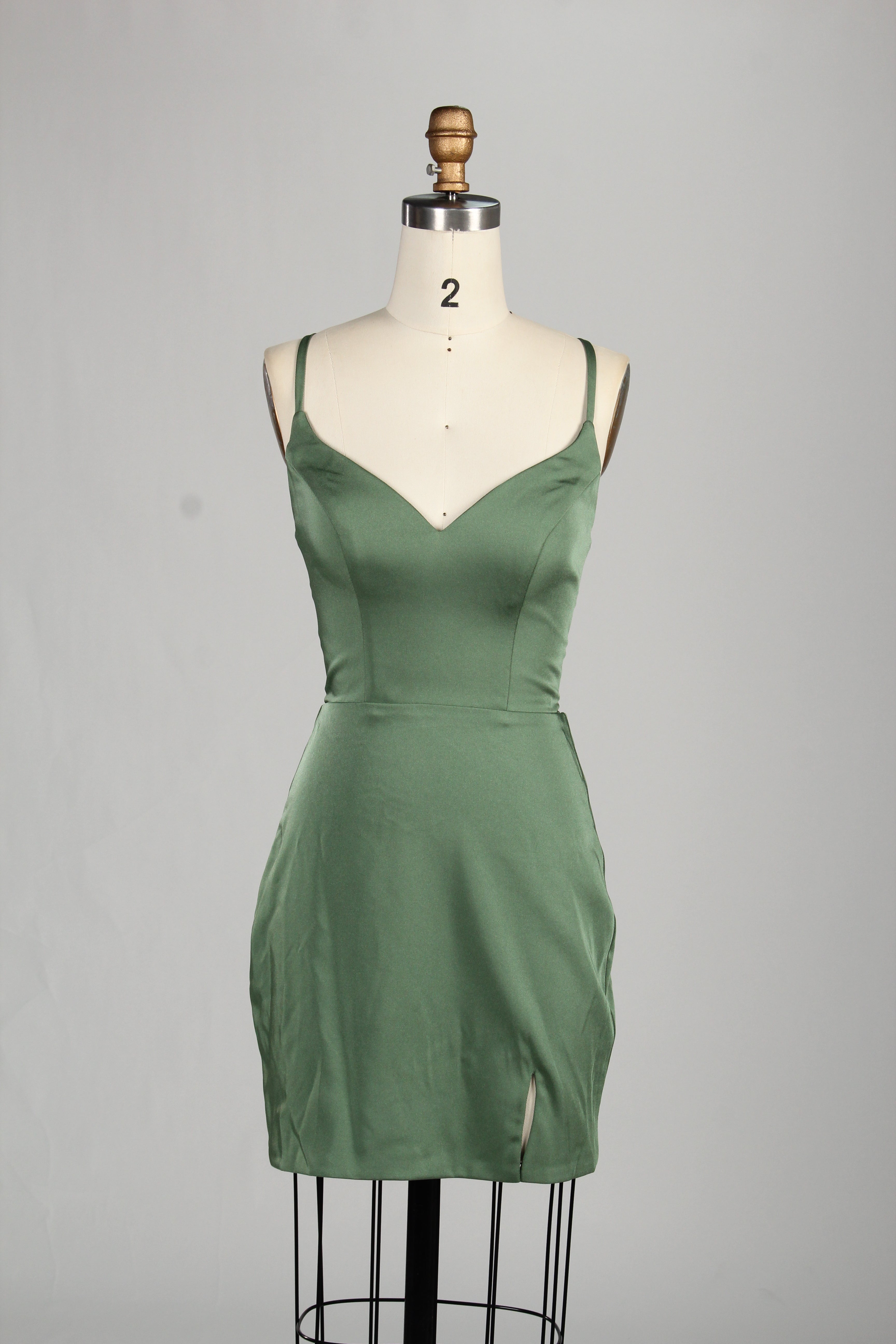 Manufacturer Satin Strappy Back Cocktail Dress QT011S