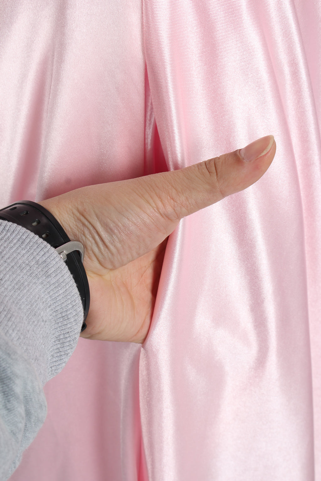 Wholesale Pink Satin Strapless Ball Gown with Bow Detail 33403b