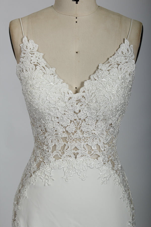 Wholesale Spaghetti Strap Lace Mermaid Wedding Dress 32731