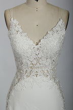 Wholesale Spaghetti Strap Lace Mermaid Wedding Dress 32731